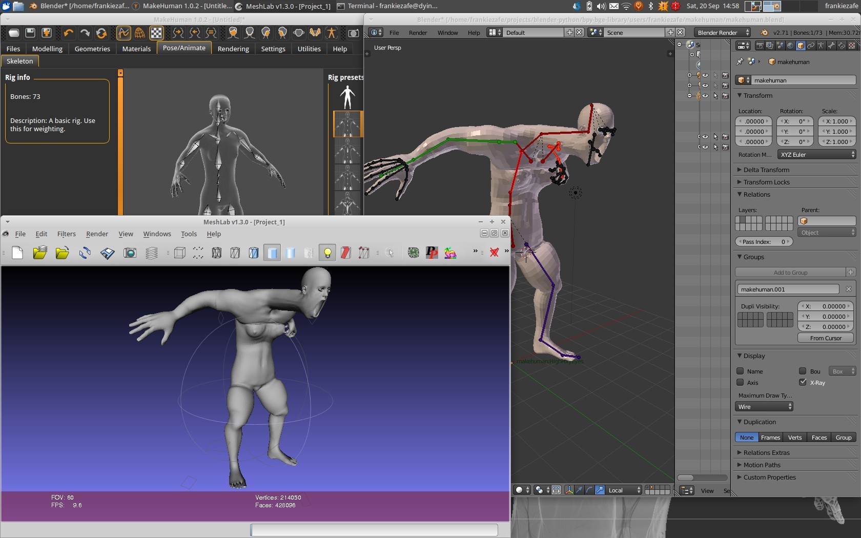 blender makehuman addon